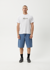 AFENDS Mens Daisy Chain - Boxy Tee - White - Afends mens daisy chain   boxy tee   white