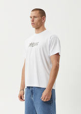 AFENDS Mens Daisy Chain - Boxy Tee - White - Afends mens daisy chain   boxy tee   white