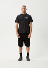 AFENDS Mens Torched Energy - Boxy Tee - Stone Black - Afends mens torched energy   boxy tee   stone black