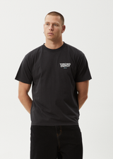 AFENDS Mens Torched Energy - Boxy Tee - Stone Black - Afends mens torched energy   boxy tee   stone black