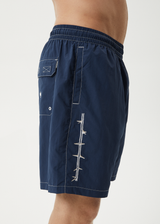 AFENDS Mens Thorny - Baywatch Swim Short 18