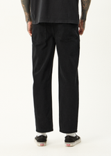AFENDS Mens Ninety Twos - Denim Relaxed Jean - Washed Black - Afends mens ninety twos   denim relaxed jean   washed black