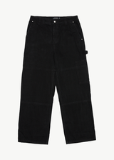 AFENDS Mens Richmond - Denim Workwear Jean - Washed Black - Afends mens richmond   denim workwear jean   washed black