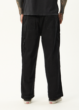 AFENDS Mens Richmond - Denim Workwear Jean - Washed Black - Afends mens richmond   denim workwear jean   washed black