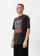 AFENDS Mens Apocalypso - Retro Tee - Stone Black - Afends mens apocalypso   retro tee   stone black