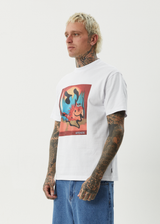 AFENDS Mens Apocalypso - Retro Tee - White - Afends mens apocalypso   retro tee   white