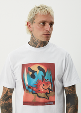 AFENDS Mens Apocalypso - Retro Tee - White - Afends mens apocalypso   retro tee   white