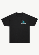 AFENDS Mens Smiling Assassin - Boxy Tee - Stone Black - Afends mens smiling assassin   boxy tee   stone black