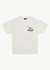 AFENDS Mens Smiling Assassin - Boxy Tee - Limestone - Afends mens smiling assassin   boxy tee   limestone