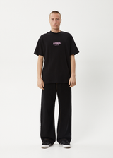 AFENDS Mens Tread - Retro Tee - Black - Afends mens tread   retro tee   black