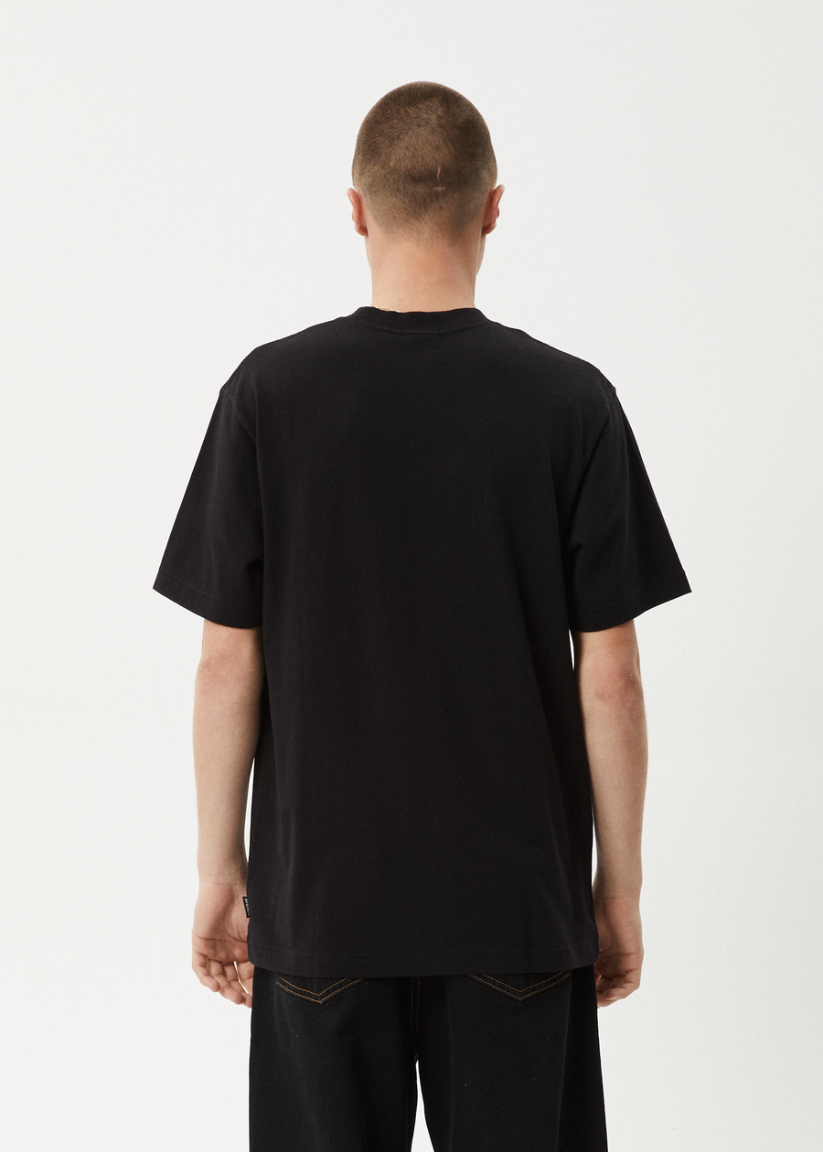 AFENDS Mens Tread - Retro Tee - Black