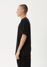 AFENDS Mens Tread - Retro Tee - Black - Afends mens tread   retro tee   black