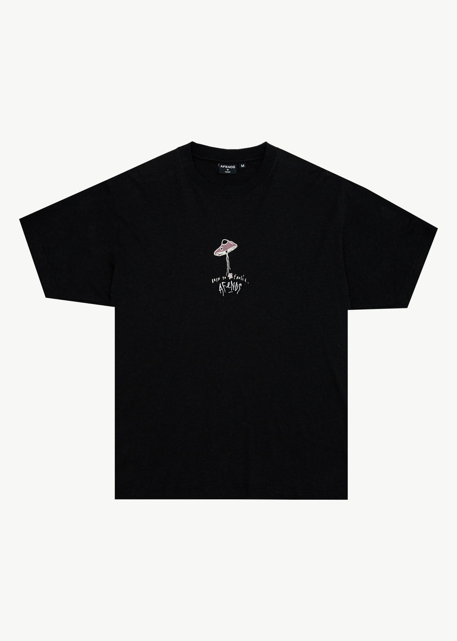 AFENDS Mens High Priority - Boxy Tee - Black