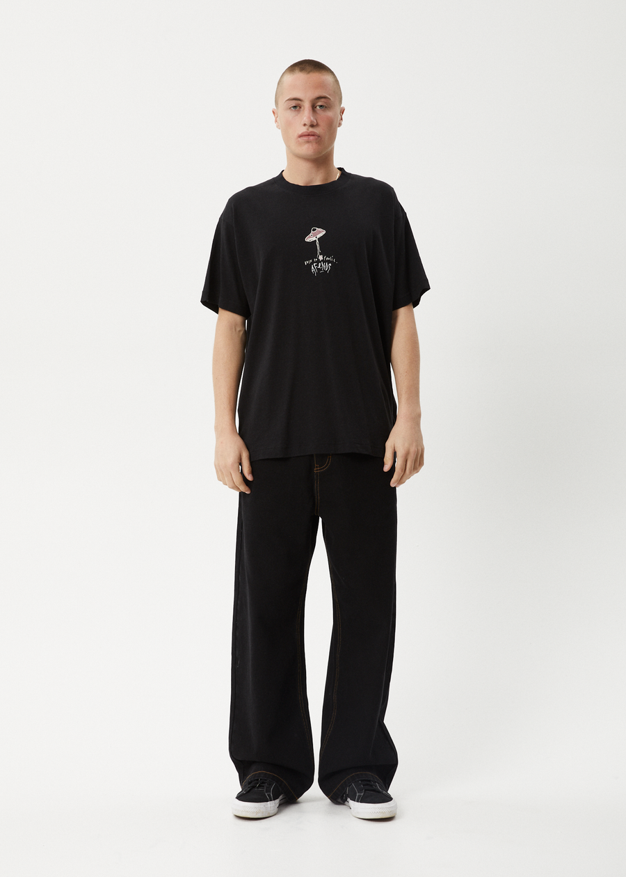 AFENDS Mens High Priority - Boxy Tee - Black