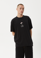 AFENDS Mens High Priority - Boxy Tee - Black - Afends mens high priority   boxy tee   black