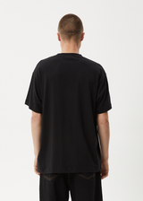 AFENDS Mens High Priority - Boxy Tee - Black - Afends mens high priority   boxy tee   black