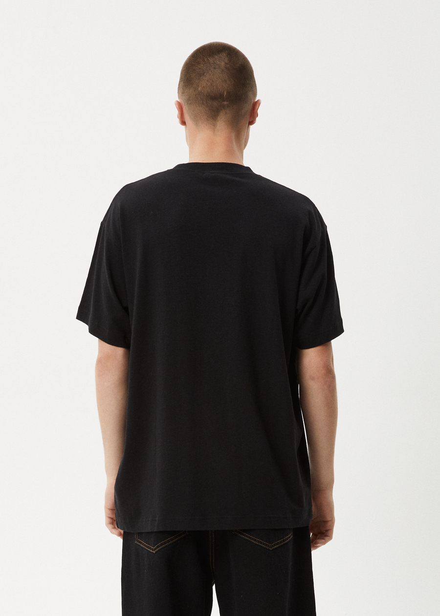 AFENDS Mens High Priority - Boxy Tee - Black