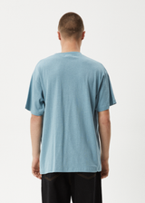 AFENDS Mens High Priority - Boxy Tee - Ocean Spray - Afends mens high priority   boxy tee   ocean spray