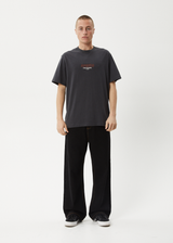 AFENDS Mens Ember - Retro Tee - Charcoal - Afends mens ember   retro tee   charcoal