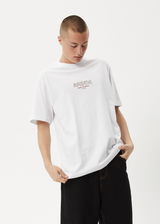 AFENDS Mens Ember - Retro Tee - White - Afends mens ember   retro tee   white