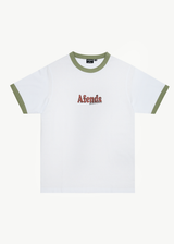 AFENDS Mens Classico - Heavyweight Ringer Tee - White - Afends mens classico   heavyweight ringer tee   white