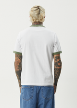 AFENDS Mens Classico - Heavyweight Ringer Tee - White - Afends mens classico   heavyweight ringer tee   white