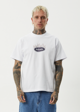 AFENDS Mens Fast Forward - Heavyweight Boxy Tee - White - Afends mens fast forward   heavyweight boxy tee   white