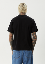 AFENDS Mens Burnin - Retro Tee - Black - Afends mens burnin   retro tee   black