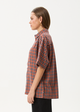 AFENDS Mens Wrecked - Short Sleeve Shirt - Terra - Afends mens wrecked   short sleeve shirt   terra
