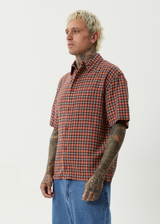 AFENDS Mens Wrecked - Short Sleeve Shirt - Terra - Afends mens wrecked   short sleeve shirt   terra