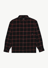 AFENDS Mens Terror - Flannel Shirt - Black Check - Afends mens terror   flannel shirt   black check