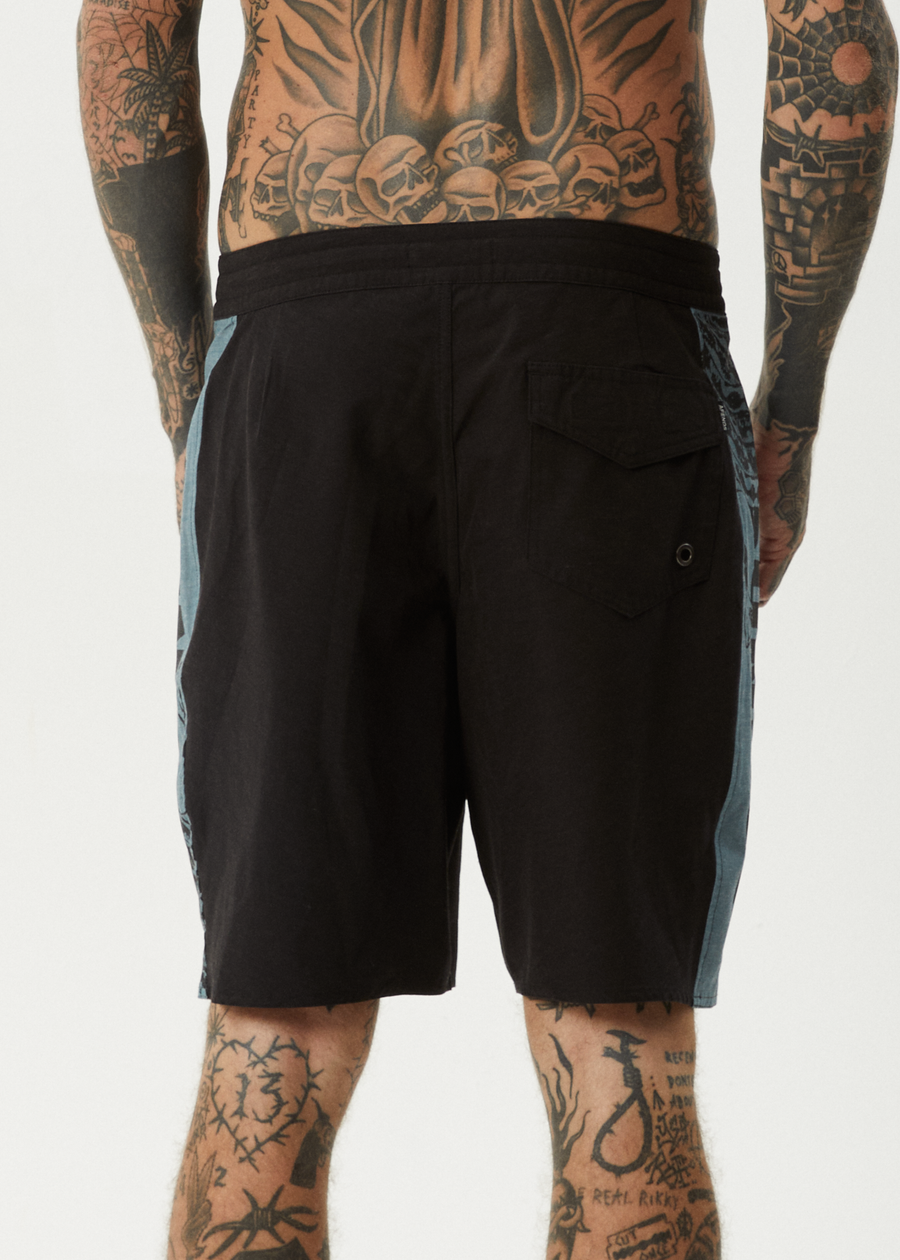 AFENDS Mens Tread - Surf Related Boardshort 20" - Black