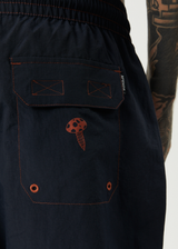 AFENDS Mens Nuts N Bolts - Baywatch Swim Short 18