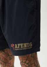 AFENDS Mens Nuts N Bolts - Baywatch Swim Short 18