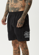 AFENDS Mens Cosmic - Cargo Baywatch Swim Short 18