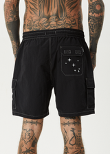 AFENDS Mens Cosmic - Cargo Baywatch Swim Short 18