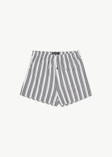 AFENDS Mens Line Up - Boxer Short - White Stripe - Afends mens line up   boxer short   white stripe