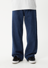 AFENDS Mens Fast Forward - Denim Ultra Baggy Jean - Authentic Blue - Afends mens fast forward   denim ultra baggy jean   authentic blue