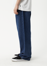 AFENDS Mens Fast Forward - Denim Ultra Baggy Jean - Authentic Blue - Afends mens fast forward   denim ultra baggy jean   authentic blue