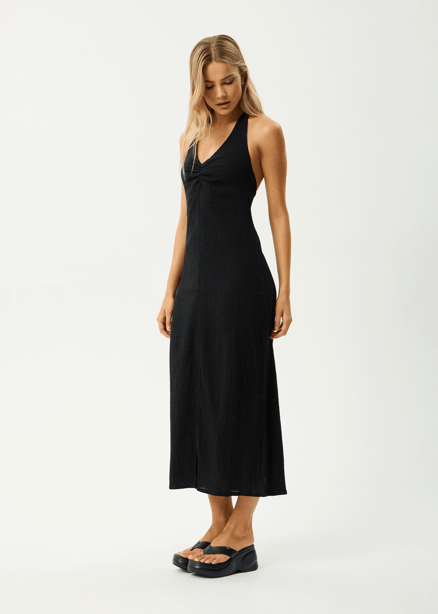 AFENDS Womens Andy - Halter Maxi Dress - Black