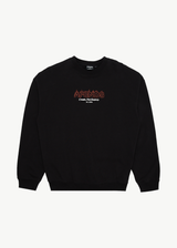 AFENDS Mens Ember - Crew Neck Jumper - Black - Afends mens ember   crew neck jumper   black