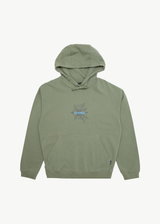 AFENDS Mens Webhead - Hoodie - Oil Green - Afends mens webhead   hoodie   oil green
