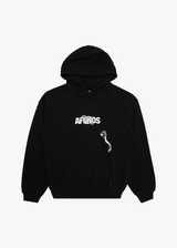 AFENDS Mens Tread - Boxy Hoodie - Black - Afends mens tread   boxy hoodie   black