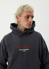 AFENDS Mens Ember - Hoodie - Charcoal - Afends mens ember   hoodie   charcoal