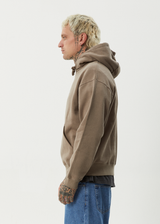AFENDS Mens Ember - Hoodie - Fossil - Afends mens ember   hoodie   fossil