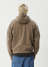 AFENDS Mens Ember - Hoodie - Fossil - Afends mens ember   hoodie   fossil