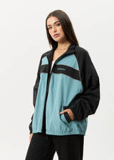 AFENDS Mens Spicy - Sports Spray Jacket - Ocean Spray - Afends mens spicy   sports spray jacket   ocean spray