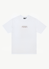 AFENDS Mens Wired - Retro Tee - White - Afends mens wired   retro tee   white