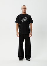 AFENDS Mens Moments - Boxy Tee - Black - Afends mens moments   boxy tee   black