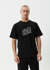 AFENDS Mens Moments - Boxy Tee - Black - Afends mens moments   boxy tee   black